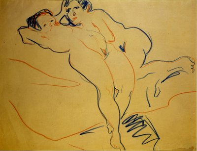 Resting Couple by Ernst Ludwig Kirchner